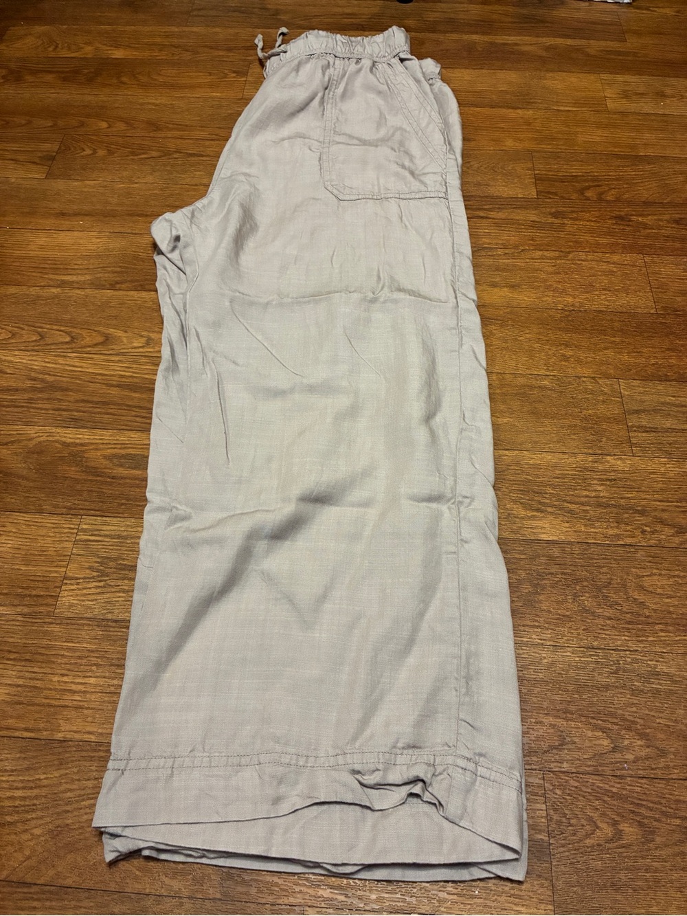 Splendid Women’s Drawstring Linen Cropped Pants Size Large